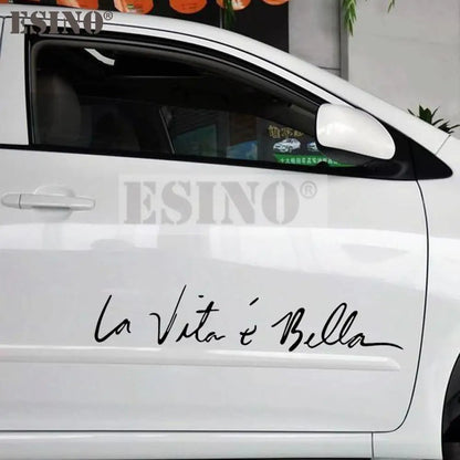 Sticker Life Is So Beautiful Italian La Vita E