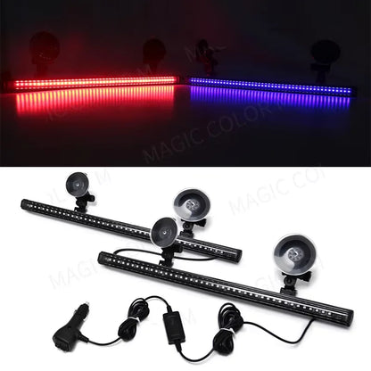 Strobe Yellow Flash Warning 2-in-1 3030 Smd Windshield Bar