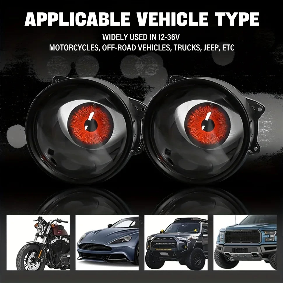 For Any 1PCS 2PCS Dynamic Big Eye Eyeball Fog Modes Color