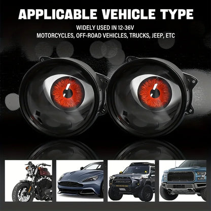 For Any 1PCS 2PCS Dynamic Big Eye Eyeball Fog Modes Color