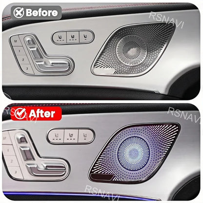 Midrange Speaker Grilles Inner Outer Ambient Lighting Compatible