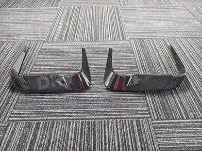 For BMW 8 Series F91 F92 Dry Carbon Fiber Rear Bumper Canards