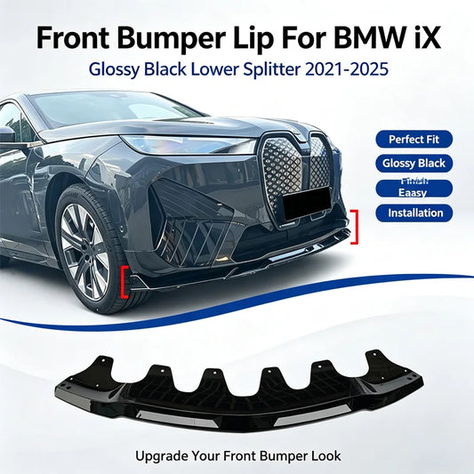 For BMW Ix 2021 2022 2023 Front Bumper Spoiler Board Body Kit