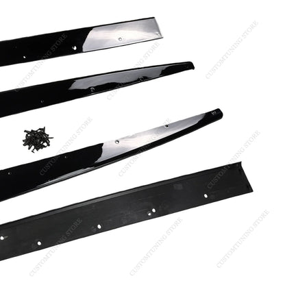 For BMW F30 F31 318I 320I Gloss Black Max Side Skirts Extension