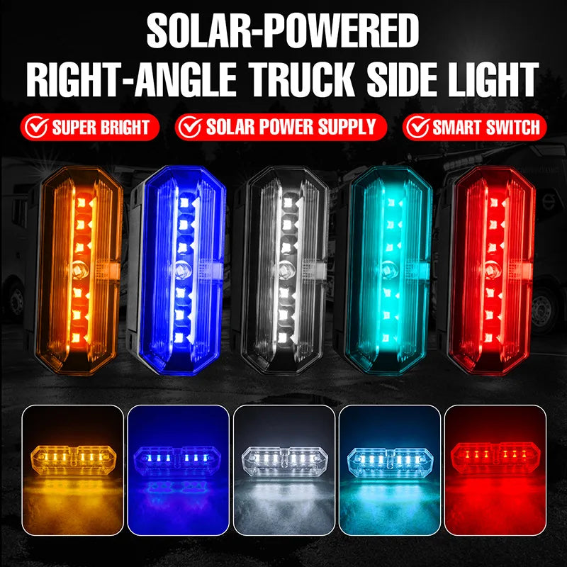 Solar Powered Warning Side Marker Vibration Sensor Safety Trucks
