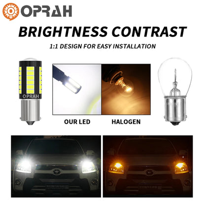 Oprah 1PCS 12V 24V 1156 bau15s 1157 bay15d T20