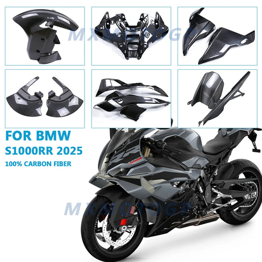For BMW S1000RR S1000 Rr 2025 100 Carbon Fiber Front Rear Fender