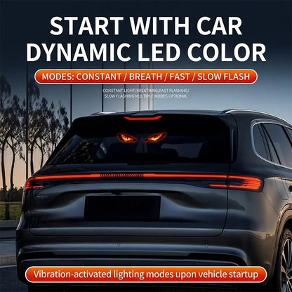 Solar Devil Eye Warning Dynamic Signal Indicator Windshield
