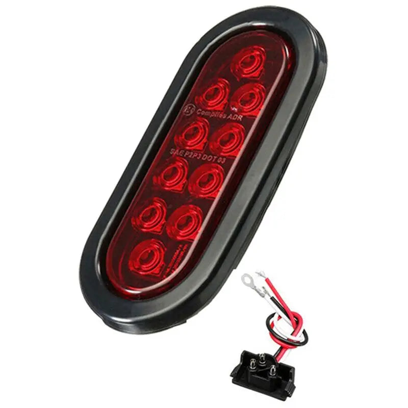 For Most Oval 10LED Bulbs Brake plug12v Turn Signal Cars Trucks