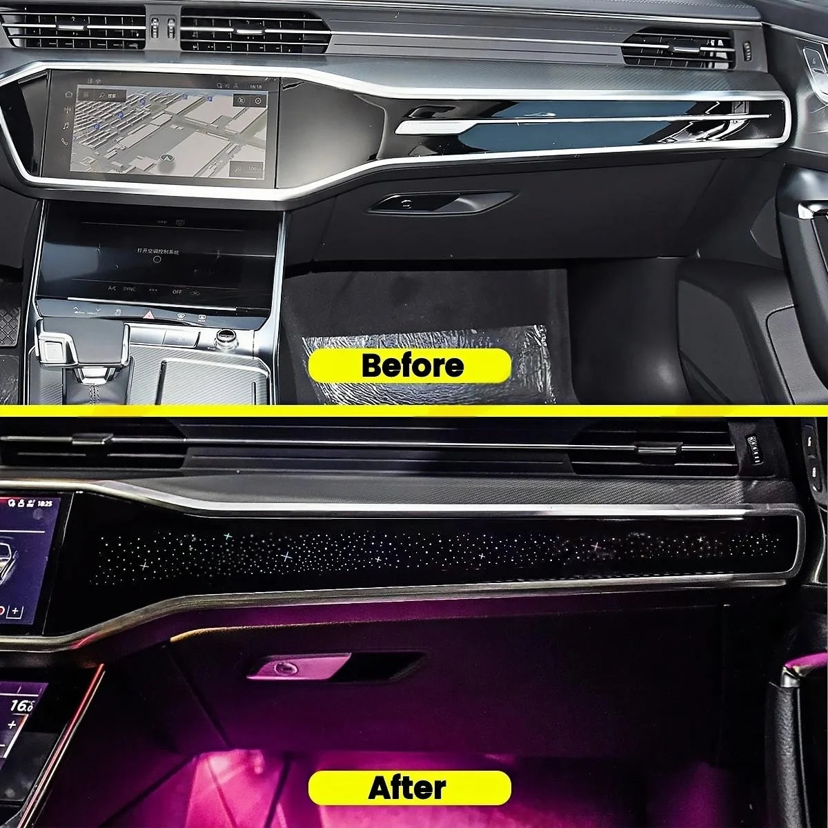 For Audi A6 A7 C8 RS6 Colour Starry Sky Instrument RS7 Co Pilot
