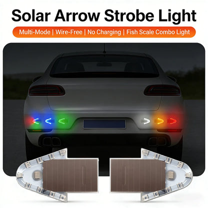 2PCS Warning Motorcycle Arrow Flash 6color Anti Rear End