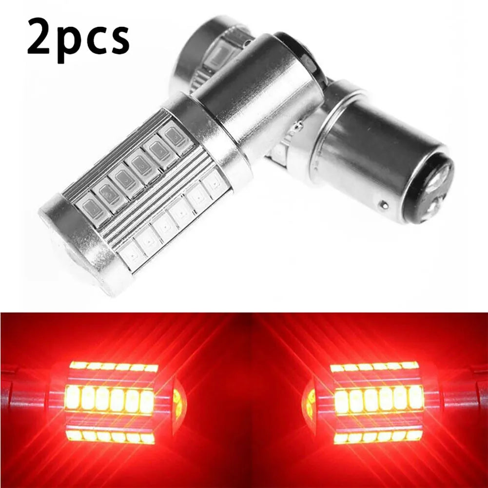 2PCS Red Brake Tails 1157 P21 5W 380 bay15d