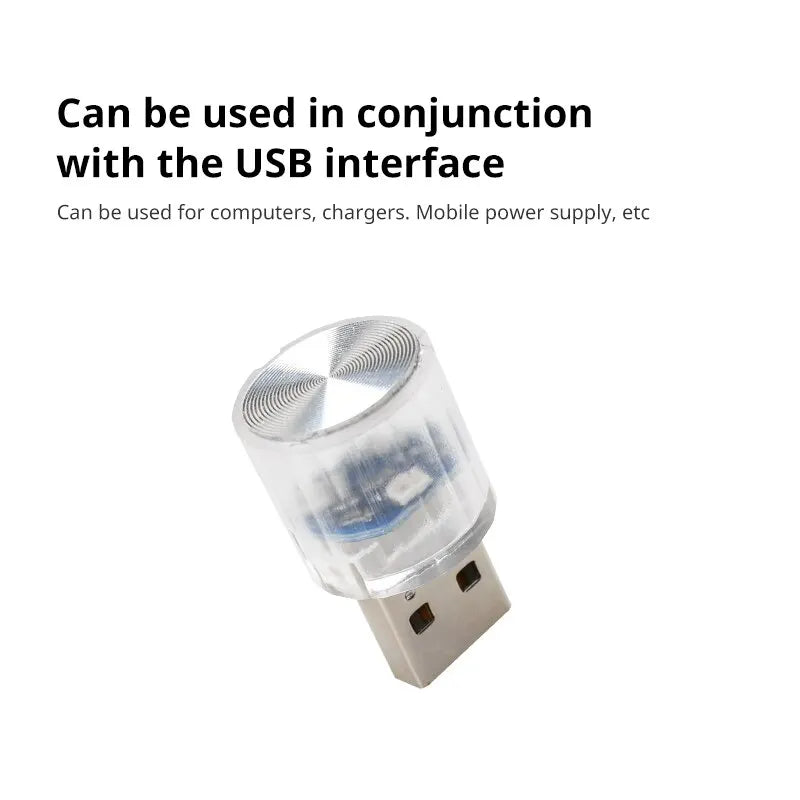 For Interior Environment Auto MINI USB Ambient Atmosphere Lamps