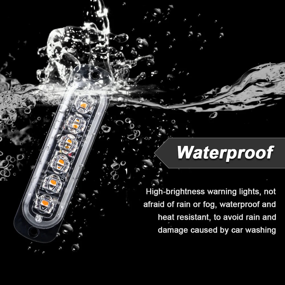 Strobe Warning Emergency Grille Flashing Lightbar 12V 24V Truck