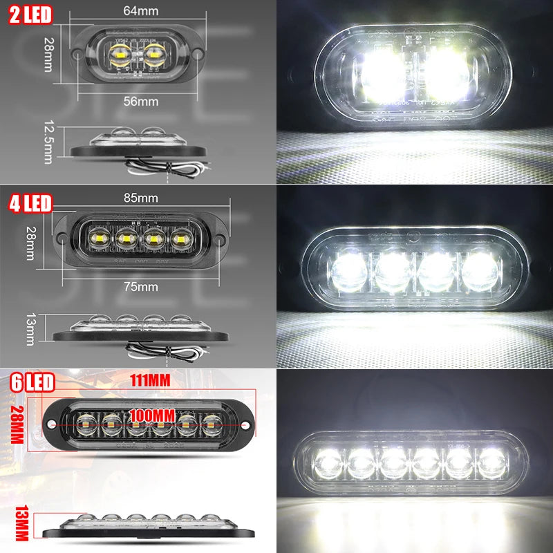 10PCS E8 Mark Side Marker Indicator Signal Truck Trailer