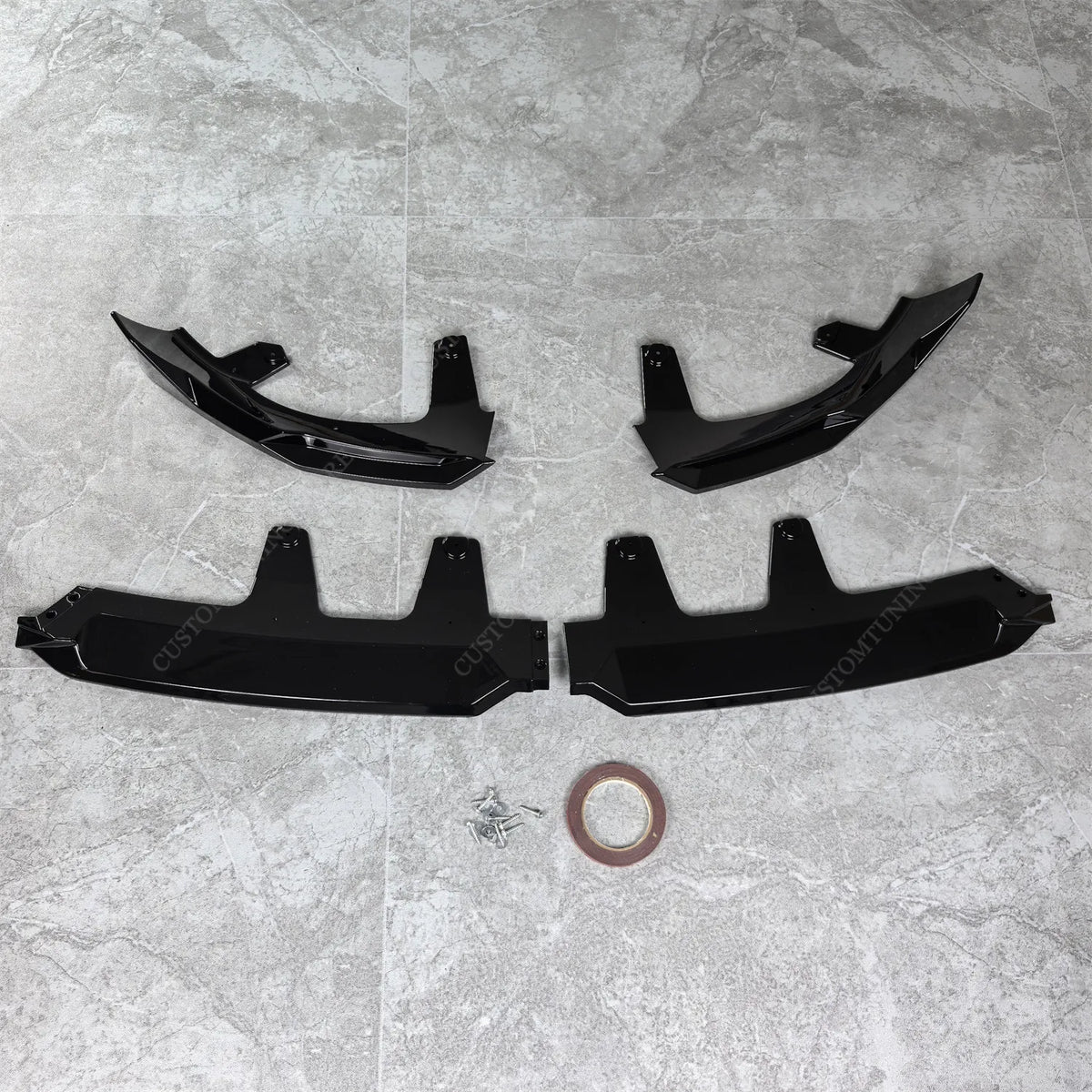 For BMW X3 G45 M Sport Gloss Black Front Bumper Lip Spoiler