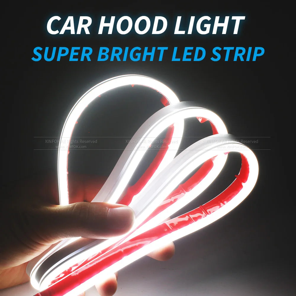 Xinfok Hood Strip Lamps Ambient Turn Signal Indicator Daytime