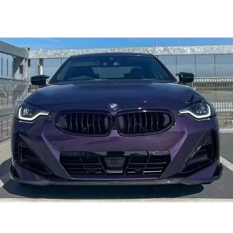 For BMW 2 Series G42 M240 Carbon Fiber Front Lip Bumper Diverter