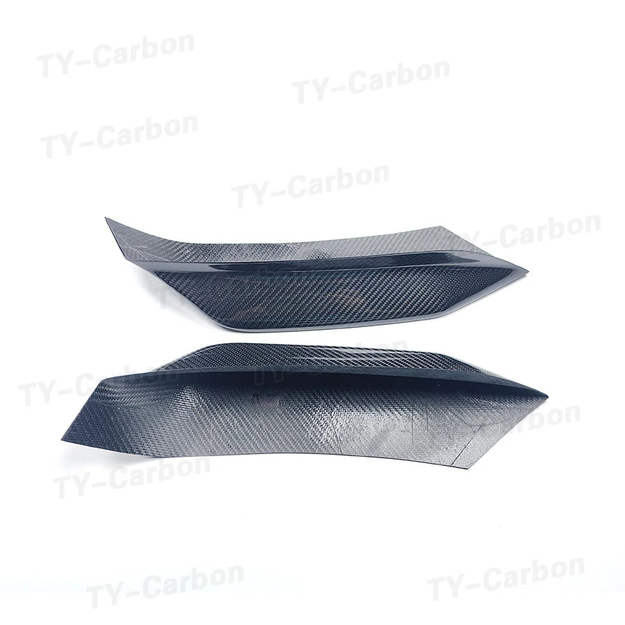 For BMW F80 M3 F82 F83 Dry Carbon Fiber Front Bumper Splitters