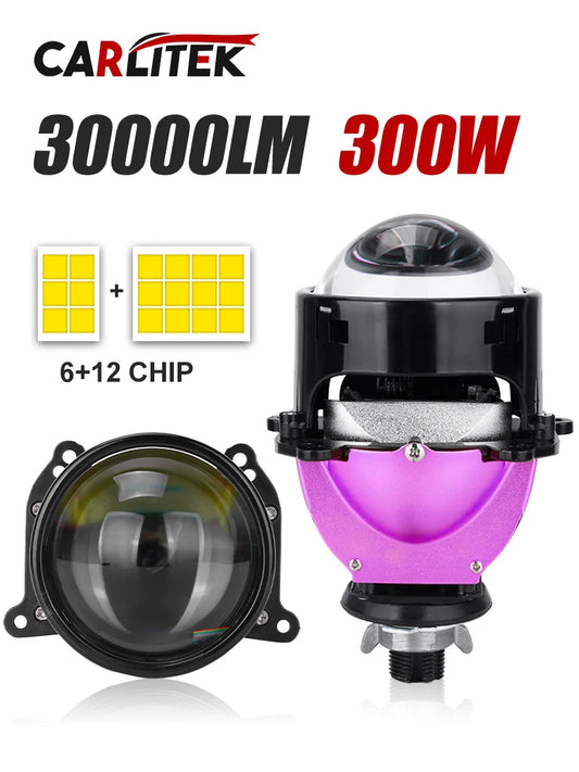 2PCS 3.0 Inch Bi Projector Lens Halo H4 H7