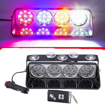 Warning Flashing Windshield Suction Cup Red Blue Amber White