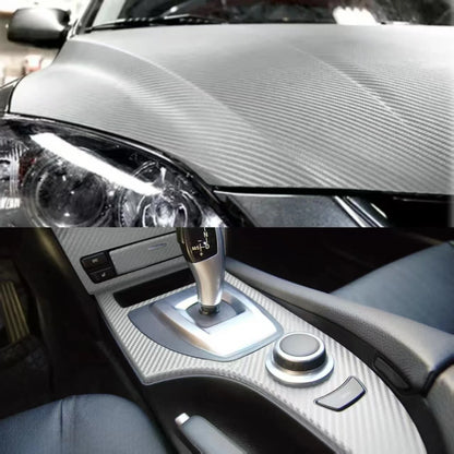 For Diy Automotive Interior Styling Decoration 3D Silver Carbon
