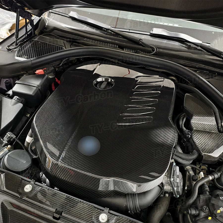 For BMW B58 G20 G42 G22 Dry Carbon Fiber Engine Hood Bonnet
