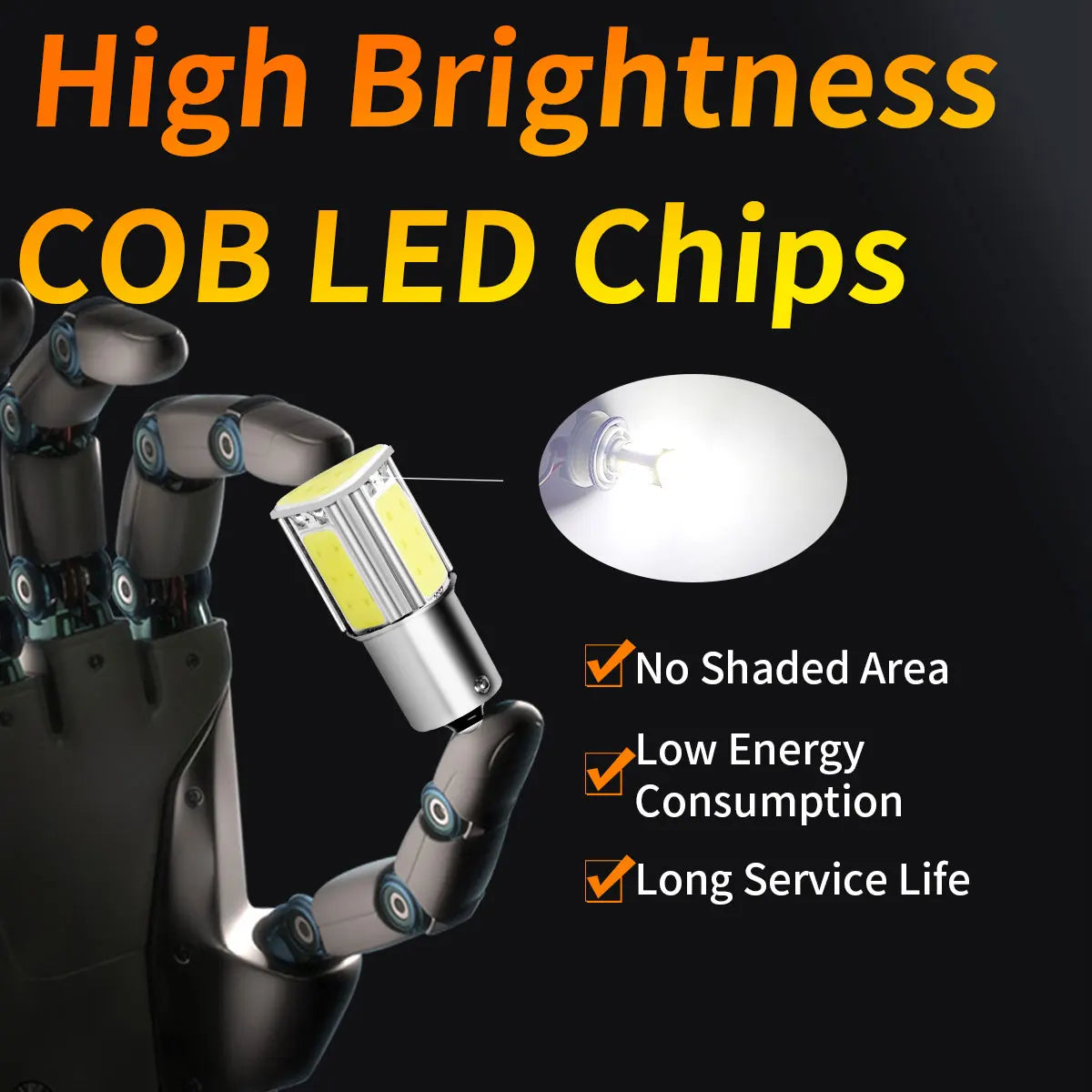For Automotive Stop Turn Signals Lights 4PCS ba15s bay15d Brake