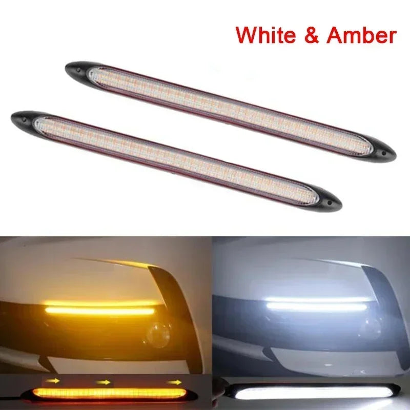 Daytime Running Waterproof Sequential Flow Turn Signal Drl
