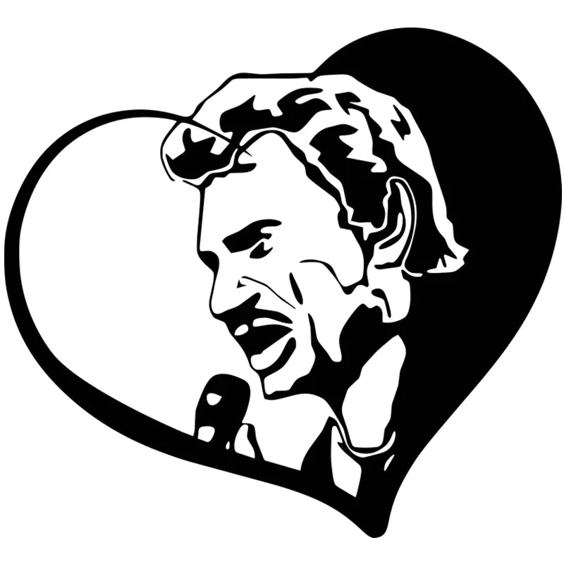 Anime Rule Mylife Generic Johnny Halyday Creative Window Sticker