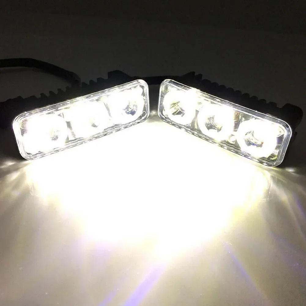 2PCS 3LED Super White Power Drl Work Fog 8.7