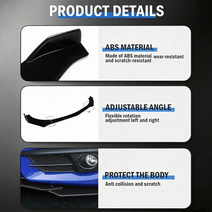 For Ford Puma BX726 2019-2026 5PCS ABS Front Bumper Lip Spoiler