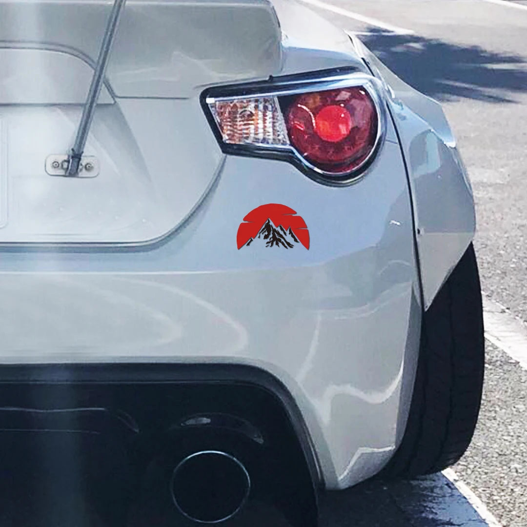 Jdm Modified Sun Sticker Notebook Water Bottle Van SUV