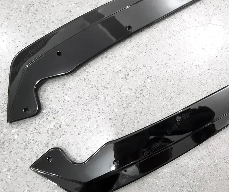 For BMW 5 Series G30 G31 Gloss Black Rear Bumper Side Spoiler