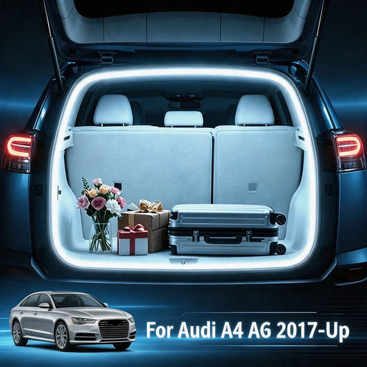 Car LED Trunk Light Strip For Audi A4 A6 2017-Up Bar Cargo Lamp Tailgate Ambient Lighting Rear Boot Light Auto Interior 