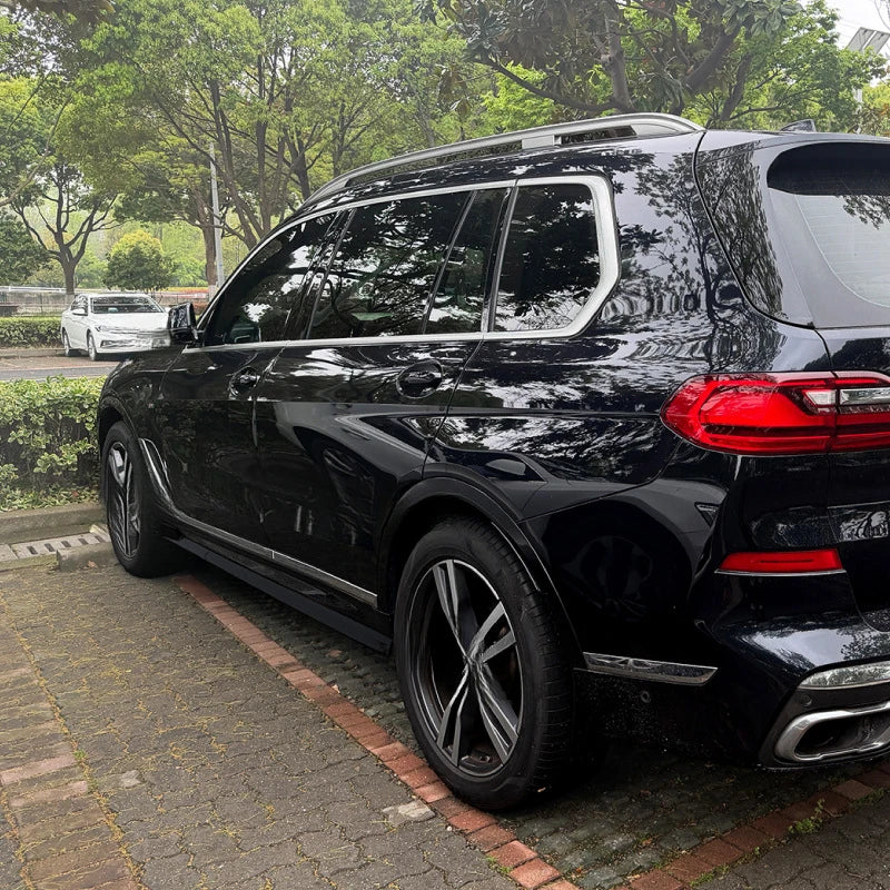 For BMW X7 G07 M Sport 2019 Full Wrap Side Skirt Spoiler Body