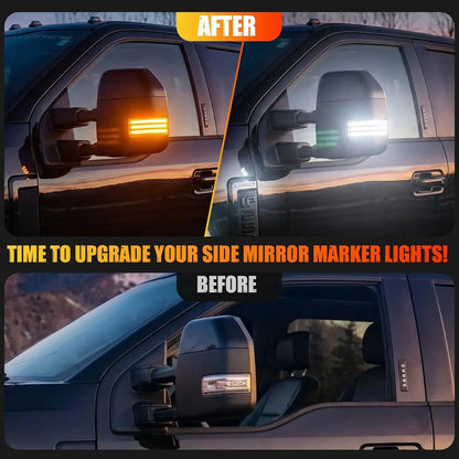 For Ford F150 2015-2024 F250 F350 4PIN Rearview Mirror Turn