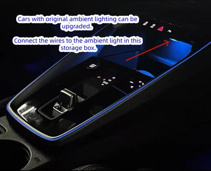 For Audi A3 S3 RS3 2021--2024 Upgraded Shift Frame RGB Ambient