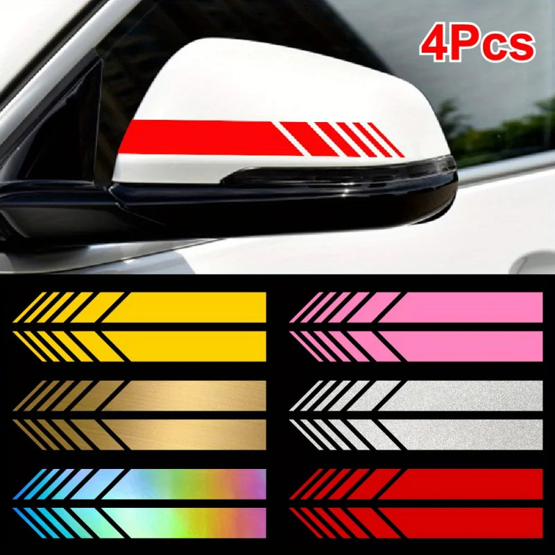 Classic Jdm Reflective Stripes Vinyl Decal Kit 4PCS self-adhesive