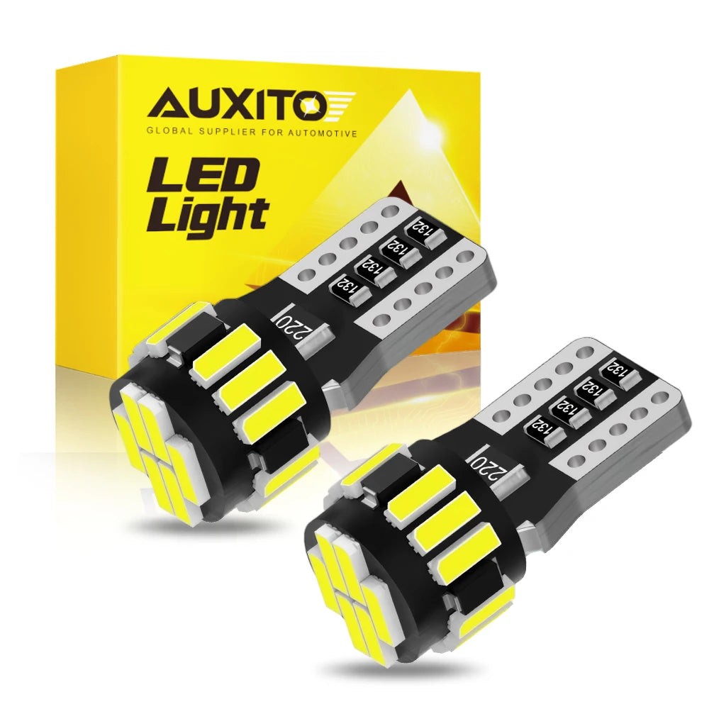 Auxito 4PCS W5W T10 Canbus No Error Automobiles Interior