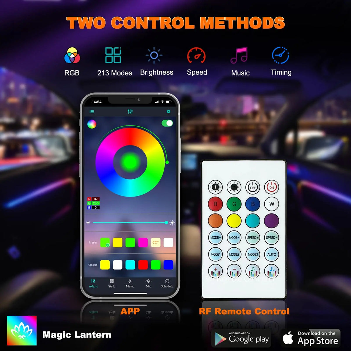 For Tesla Model 3 Y S Symphony Ambient Interior RGB Streamer
