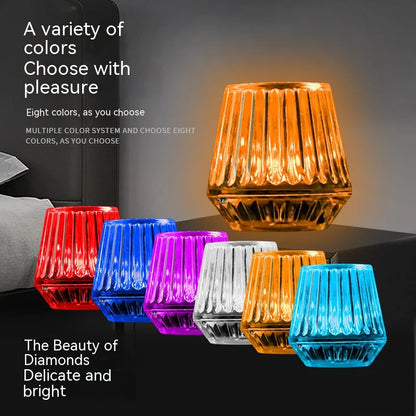 Cigarette Lighter USB Atmosphere MINI Colorful Night wiring-free