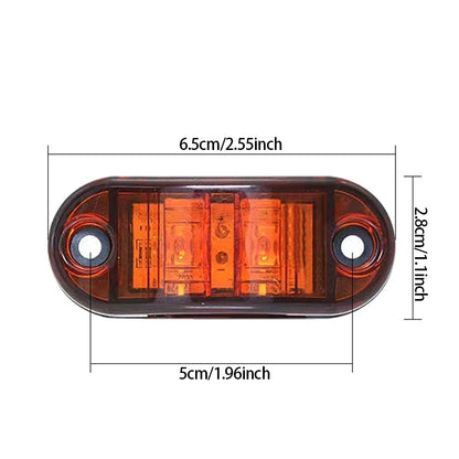 For Trailer Truck Caravan Side Clearance Marker Warning Red