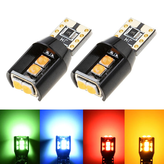 For Auto License Plate Lamp Turn 2PCS Canbus T10 W5W Bulb 2023