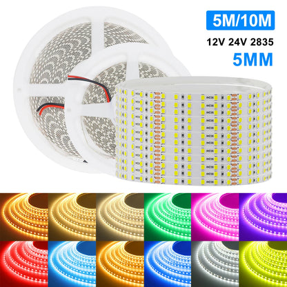dc12v 24V Strip 2835 120leds M Flexible Tape 5MM