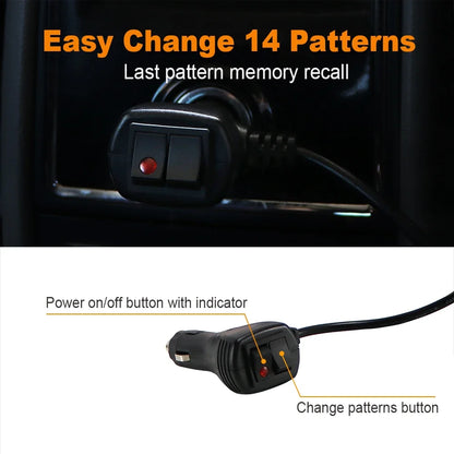 Truck Roof Beacon Amber Strobe Warning Fire Engine Bus