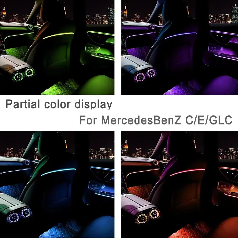 For Mercedes-Benz C E Glc W205 W206 W213 X253 SEAT Back Ambient