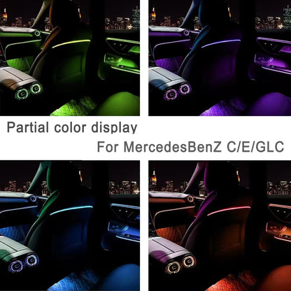 For Mercedes-Benz C E Glc W205 W206 W213 X253 SEAT Back Ambient