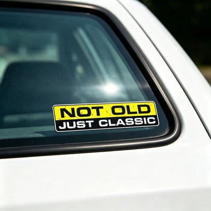 2X Not Old Classic Interesting Character Sticker Automobiles