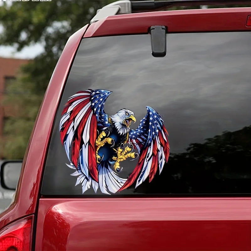 For Motorcycle Stickers Eagle Cartoon Window Decal Scratch Cover